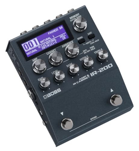 BOSS IR-200 Amp Cabinet Processor Preamp Models IR Diverse Effects Recording