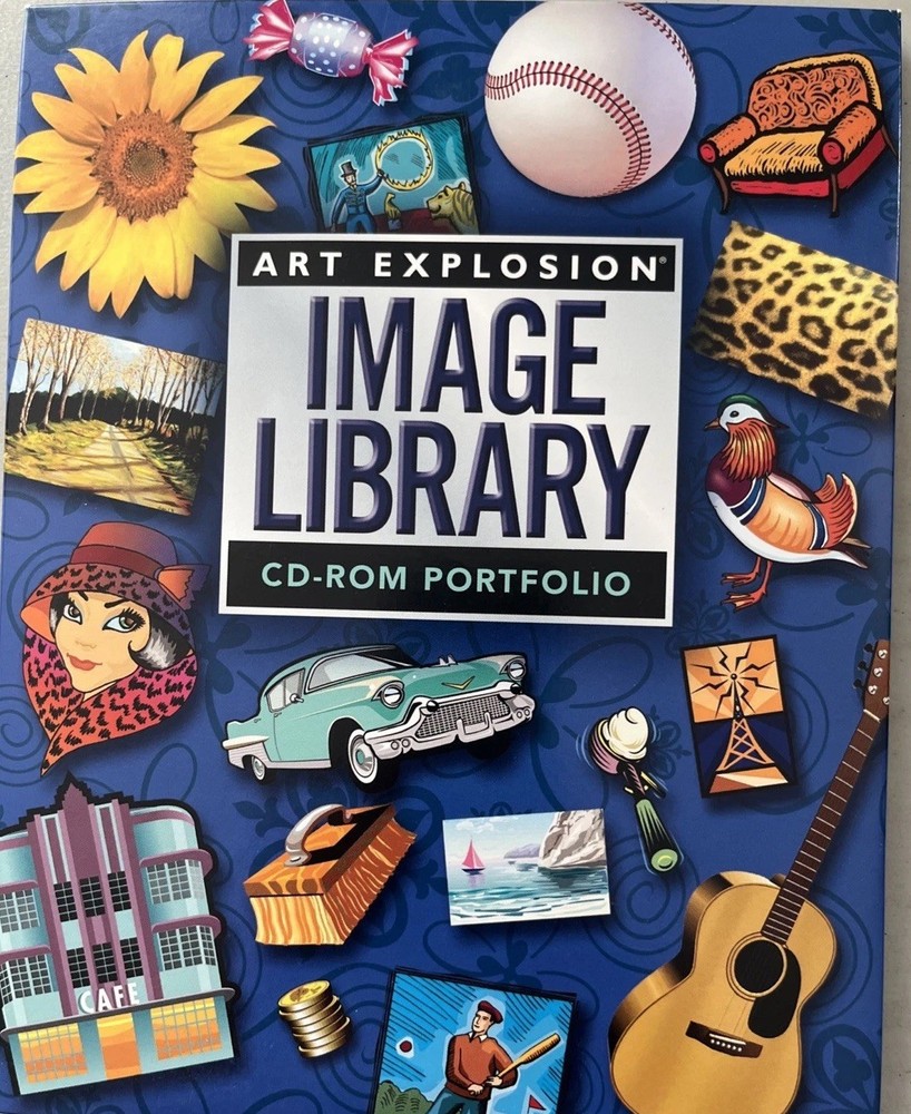 ART EXPLOSION 800,000 Clip Art Library Software PC 34 CD Image Graphics