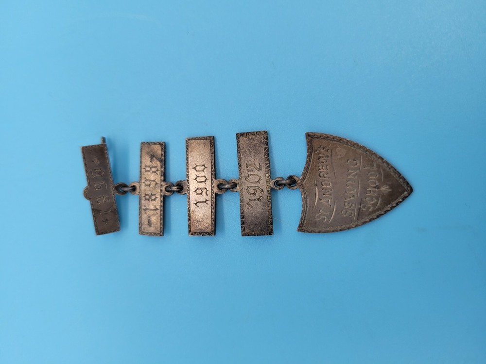 St. Andrews Sewing School Pin 1800s