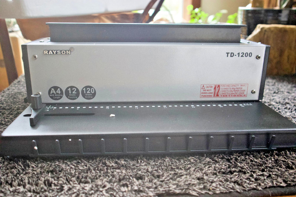 Rayson Manual Wire Binding Machine TD1200 3:1 Pitch