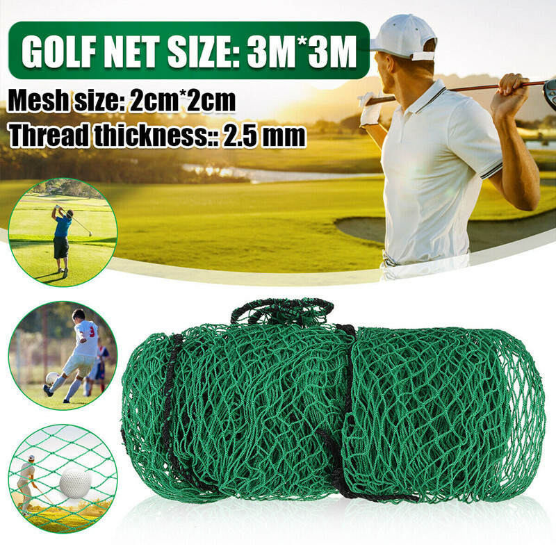 Golf Hitting Training Net Outdoor Sport Practice Driving Foldable Size 3m*3m