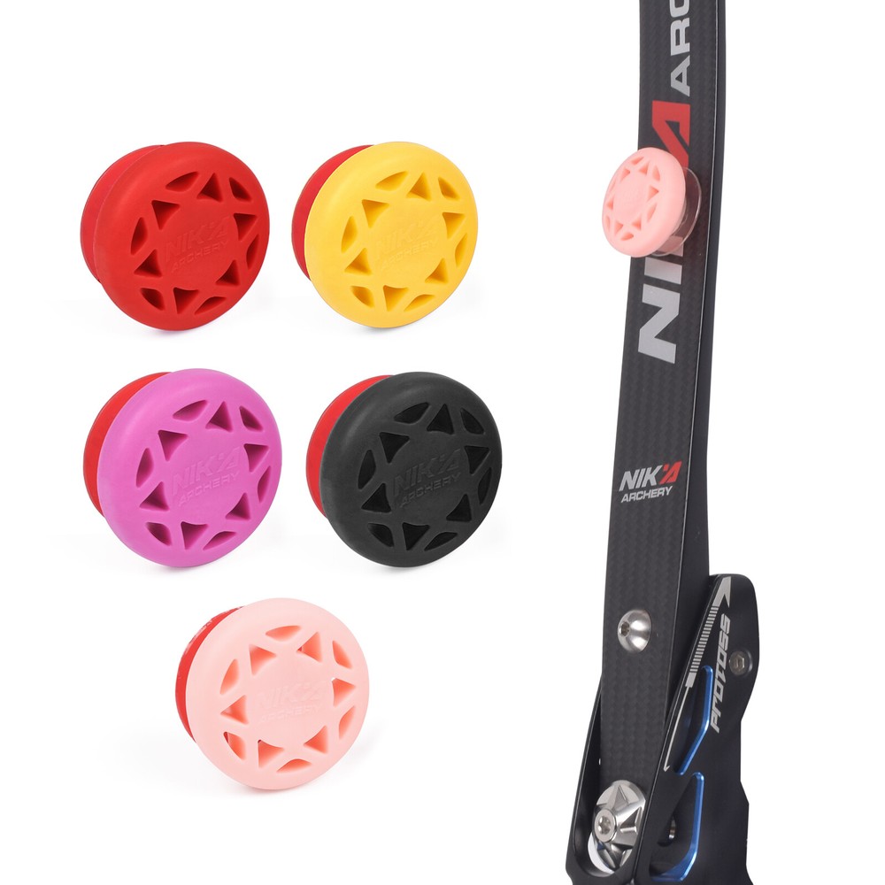 2PCS Archery Bow Stabilizer Solid Rubbe Limbs Vibration Damper for Compound Bow