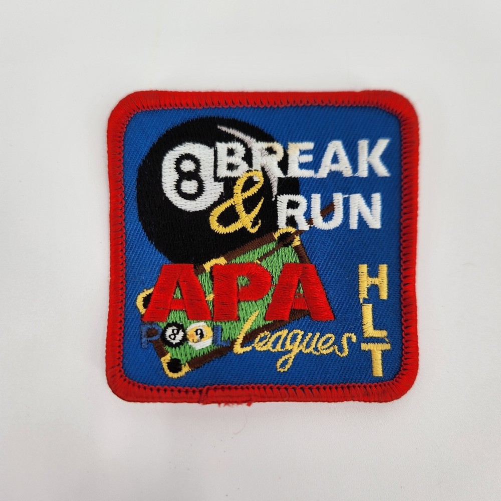 APA Pool League BREAK & RUN  8-Ball HLT Patch