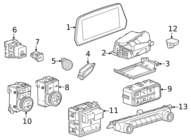 Genuine GM Ride Control Switch 85745660