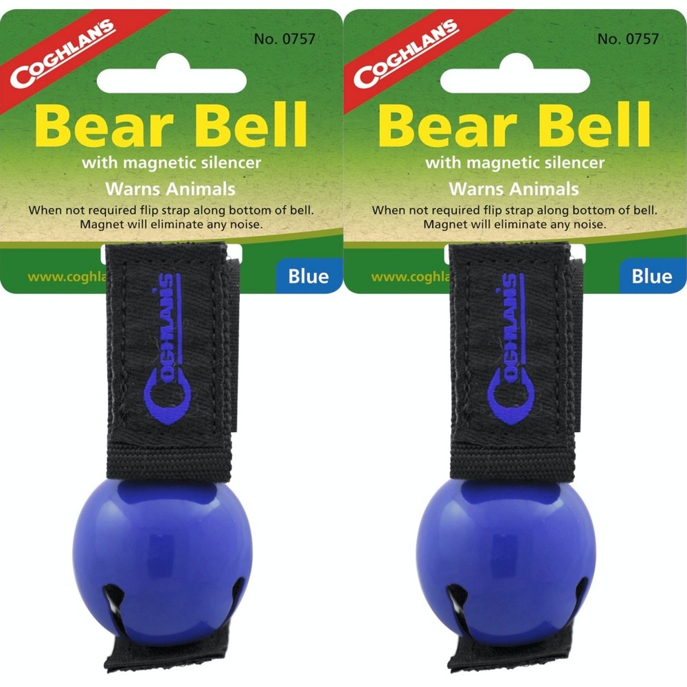 Coghlan's Bear Bell with Magnetic Silencer - Blue (2-Pack)