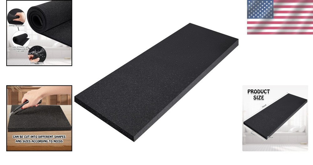 High-Density Polyurethane Foam 24" x 72" for Luxe Upholstery Projects