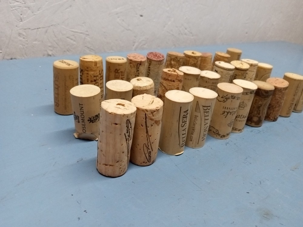 Lot of 30 Miscellaneous Wine Corks (LL)