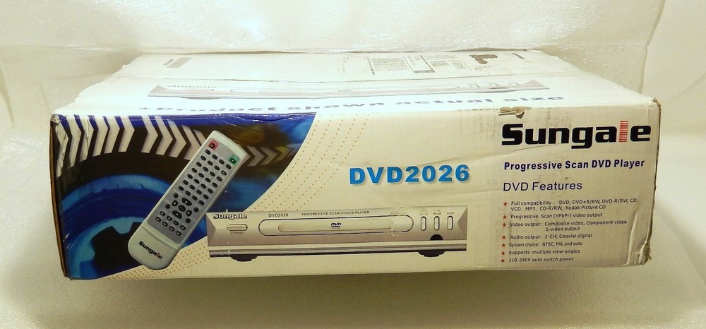 Sungale DVD2026 Progressive Scan DVD Player, Multi-Format, Composite, S-Video
