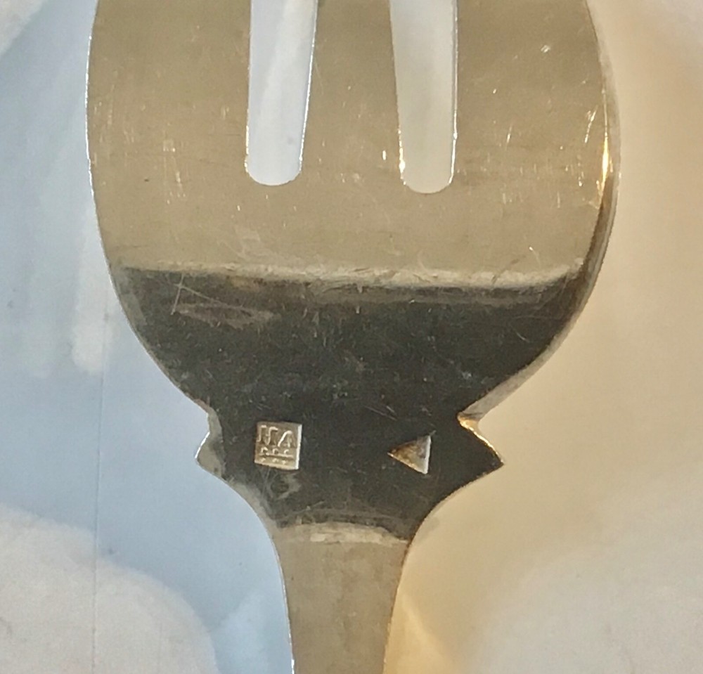 Antique Rare Dutch solid silver oyster forks 12/PS