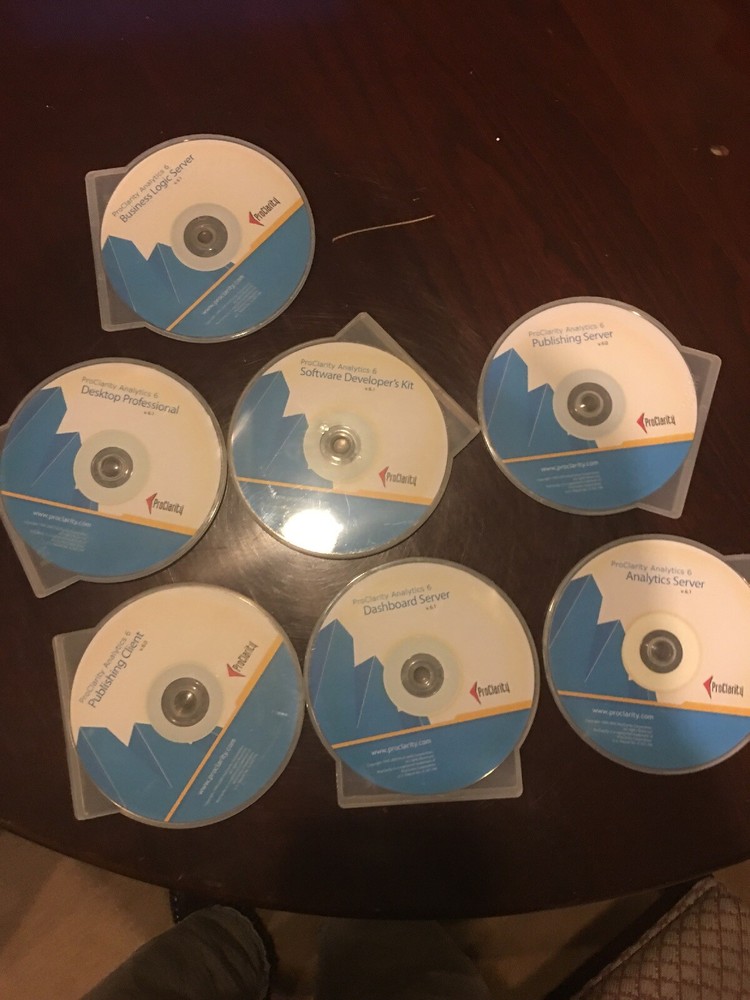 $10000 PROCLARITY Version 6 CDs. Analytics And Development Software’s