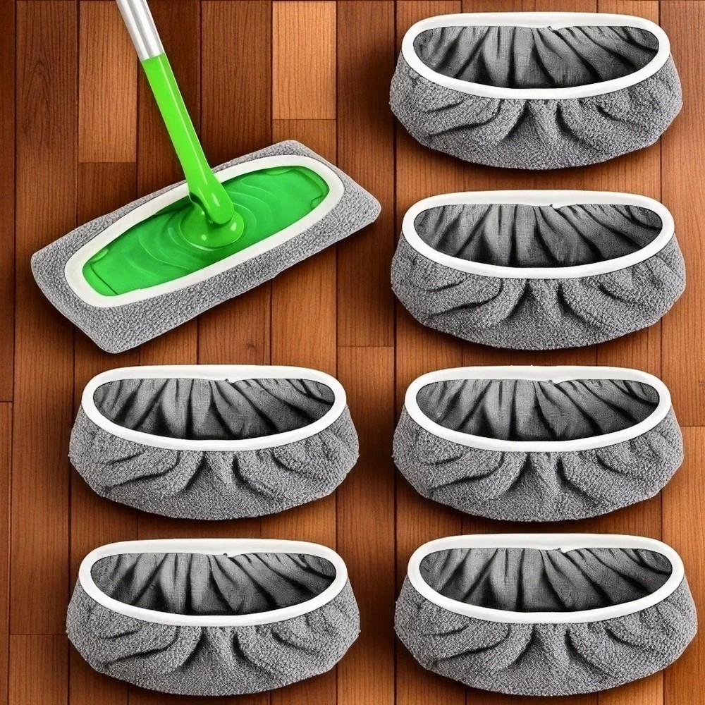 4 PCS Reusable microfiber mop pads replacement eco friendly cleaning mop pads