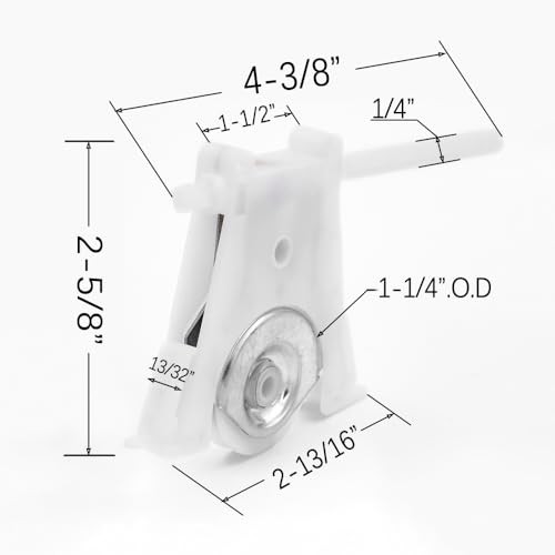 2 Pack Sliding Screen Door Lower Roller Assembly, Compatible with Andersen
