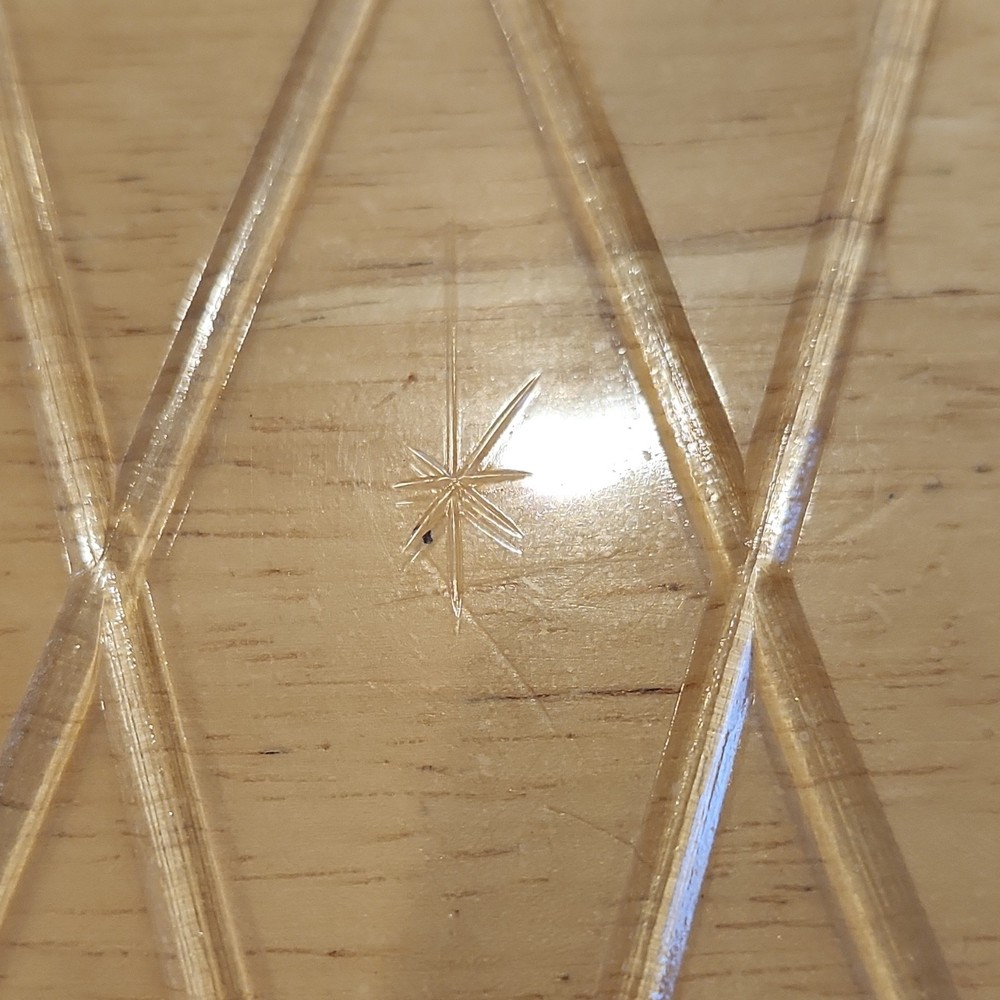 Clear Plastic Quilt Templates Set with Diamond and Star Pattern, Various Sizes