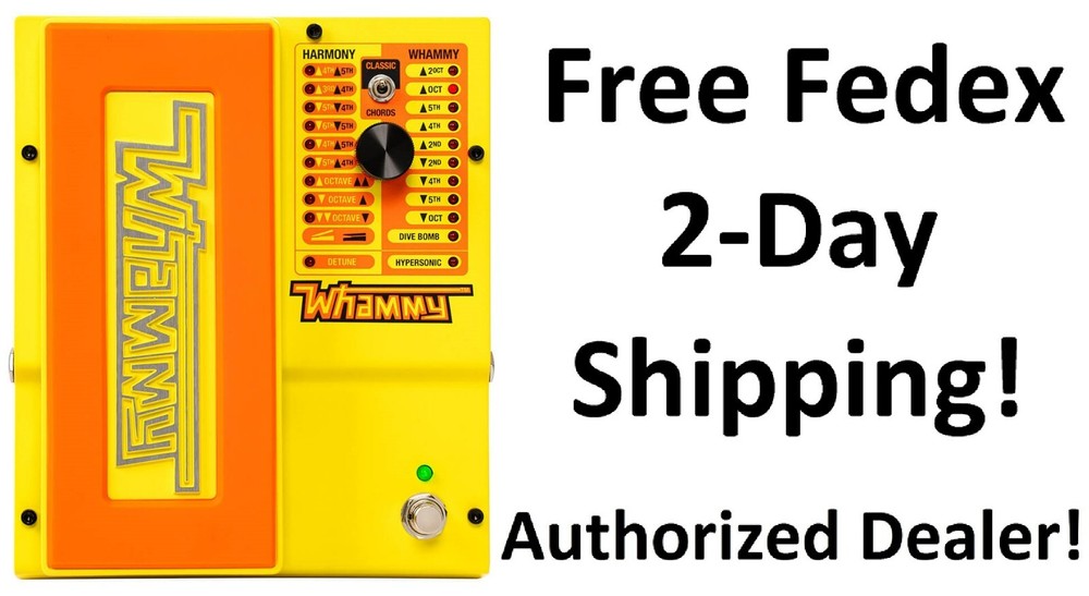 New DigiTech MonoNeon Whammy Pitch Shift Guitar Effects Pedal