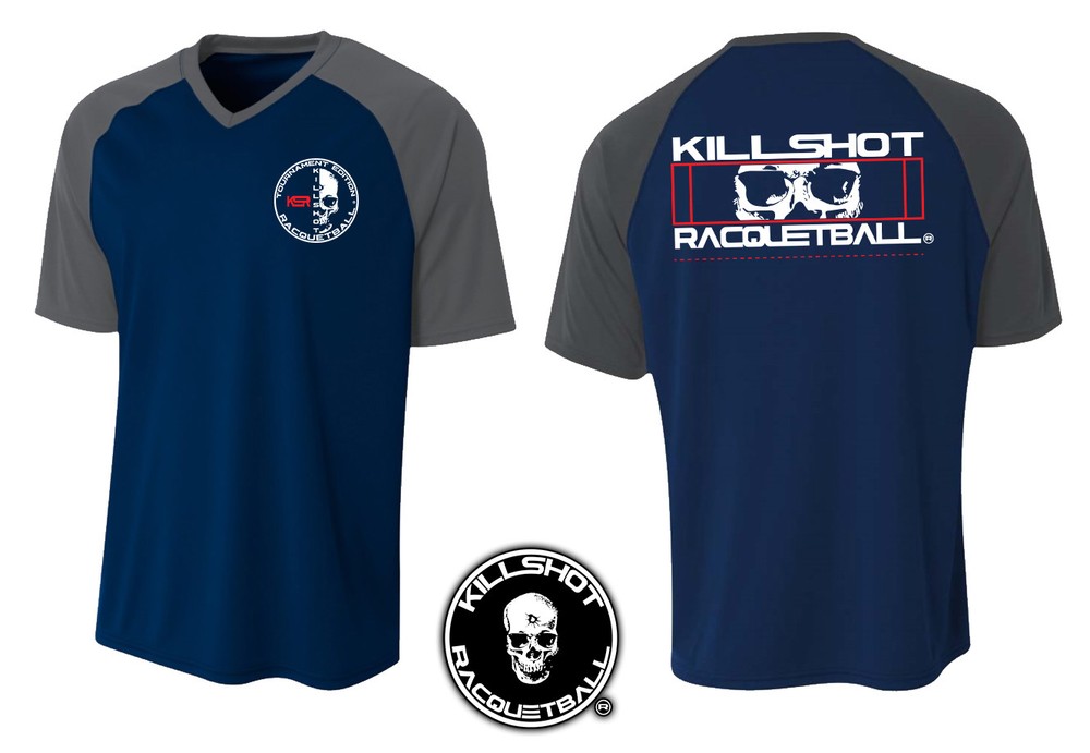 Killshot Racquetball Performance T- Short Sleeve| V-Neck