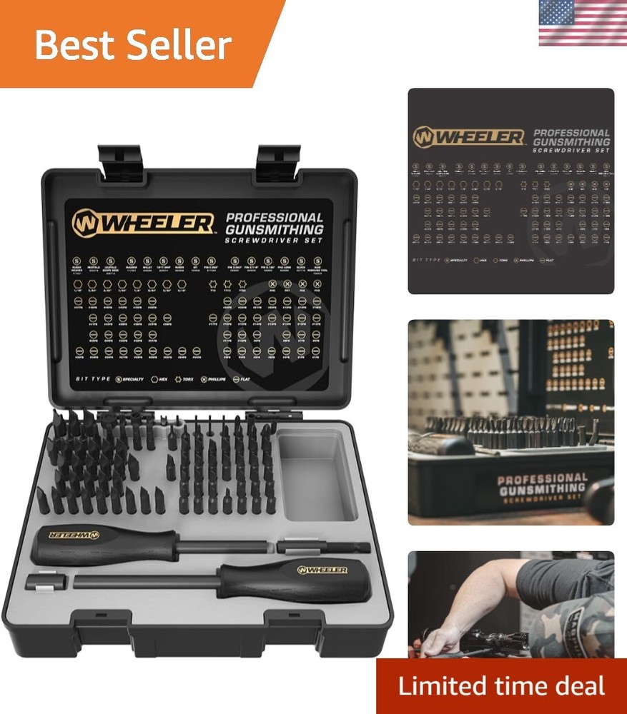 Comprehensive 89 Piece Gunsmithing Tool Set with Durable Case for Easy Transport