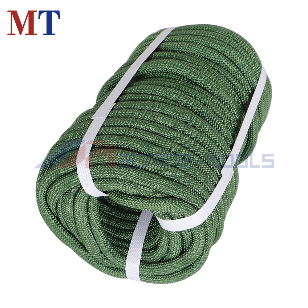 Strong Pulling Rope Braided Polyester Rope 3/8" × 100' 3520Lbs (Armygreen)