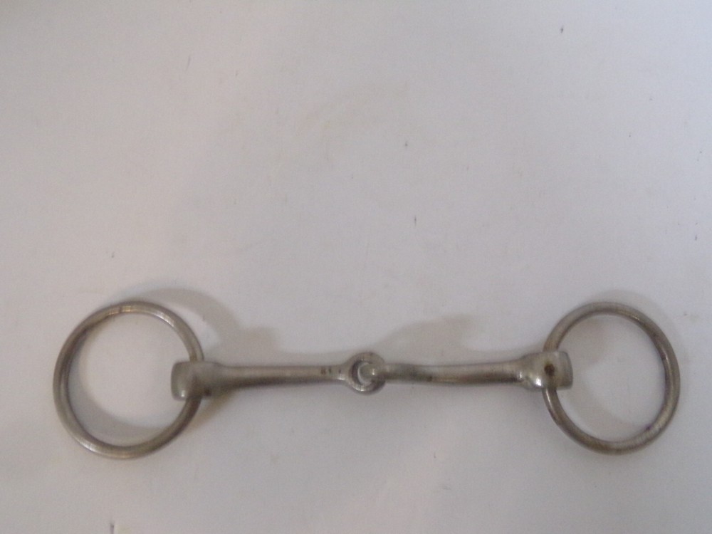 Stainless Steel Loose Ring 5" Mouth Snaffle Bit (Used)