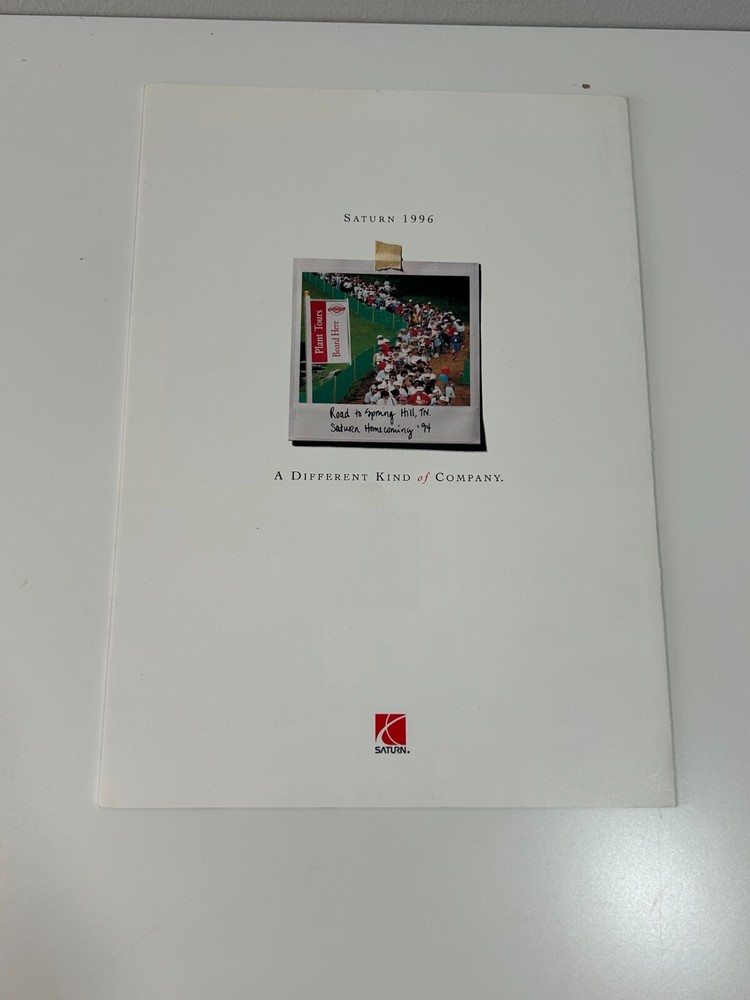 1996 Saturn sales brochure Excellent