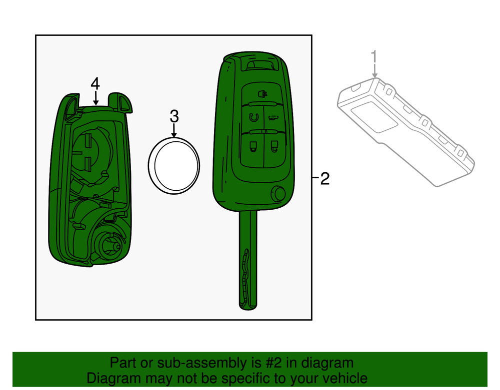 Genuine GM Ignition Key 13504266