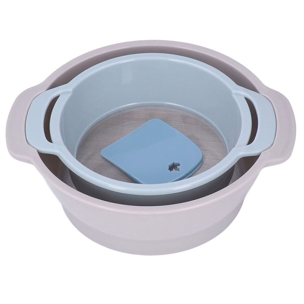4Pcs Pollen Sieve Set Stackable Design Save Space Lightweight Trimming Tray