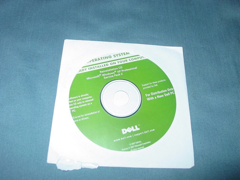 Dell Reinstallation CD Microsoft Windows XP Professional Service Pack 2