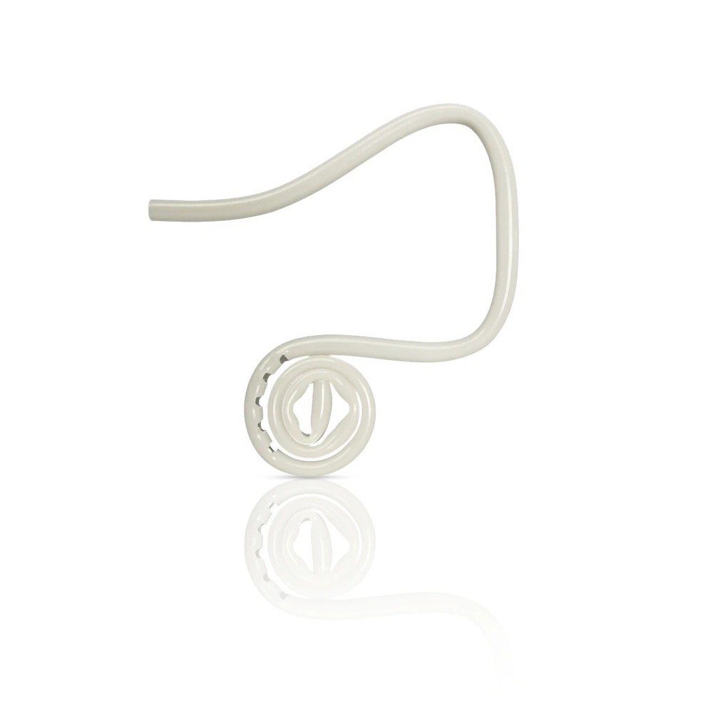 Disposable dental curled saliva ejector tips, flexible suction tubes