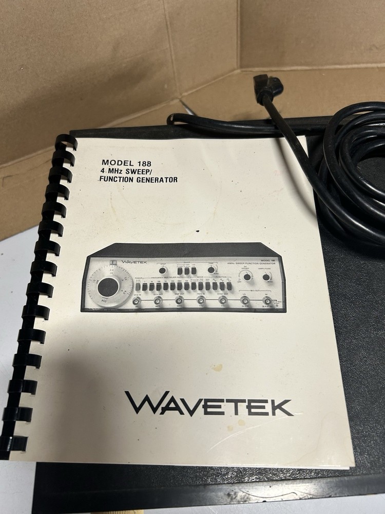 wavetek 188 Sweep function generator With Instructions
