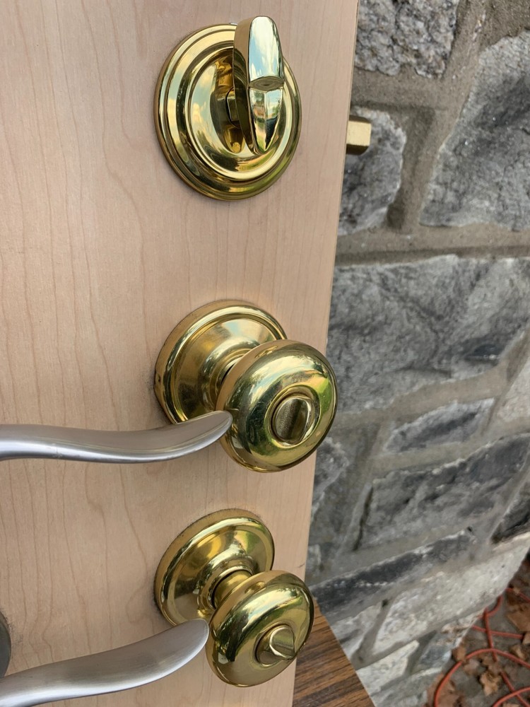Kwik Set 4 Pack Main Front Entry Locking Keyed Dead Bolt Privacy & Hall & Closet