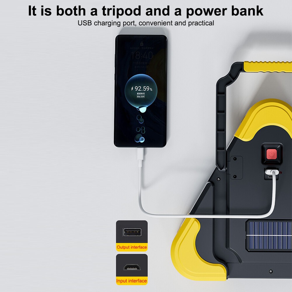 Solar Car Safety Triangle Emergency Light 5 Mode Warning Triangle LED Road Light