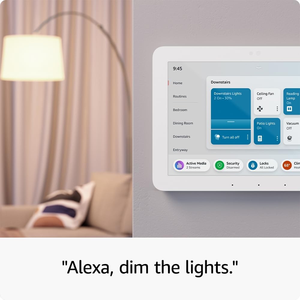 Amazon Echo Hub, 8” smart home control panel with Alexa+ Early Glacier White