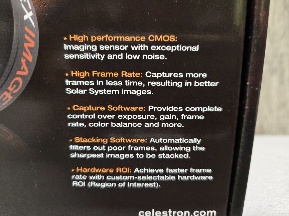 Celestron NexImage 5 Solar System Imager 5MP CMOS Sensor MT9P031 Beginner Camera