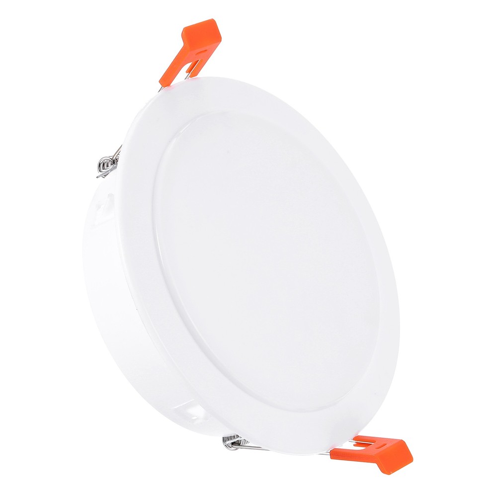 5.2" Spring Ceiling Cover Plate Suitable for 4.1-4.9" Round Hole White