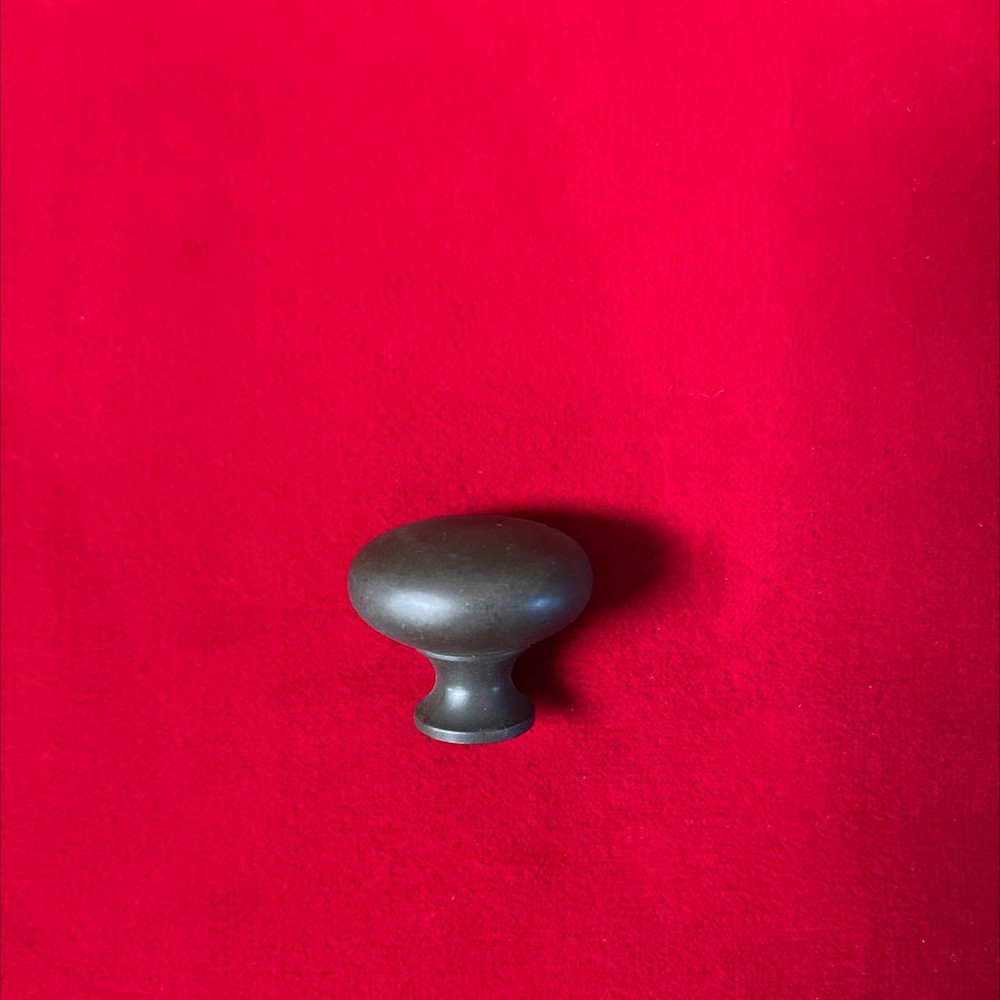 1-1/4" Simple Round Knob Matte Bronze