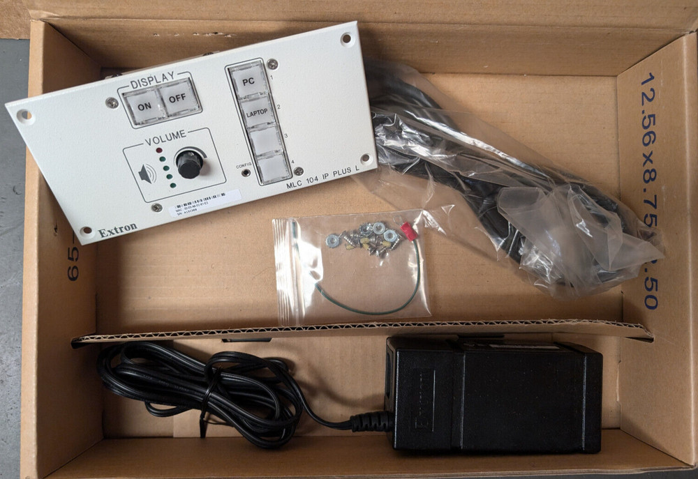 Extron MLC 104 IP Plus L, 60-818-33, White, MediaLink Controller, Control Panel