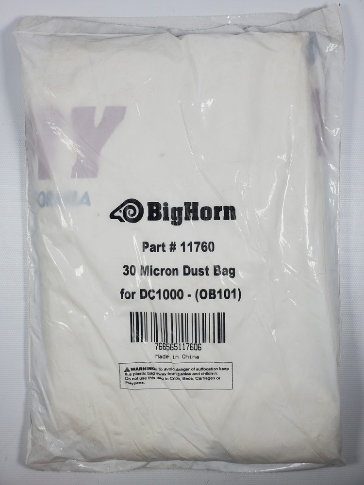 Big Horn 11760 30 Micron Dust Filter Bag for DC1000