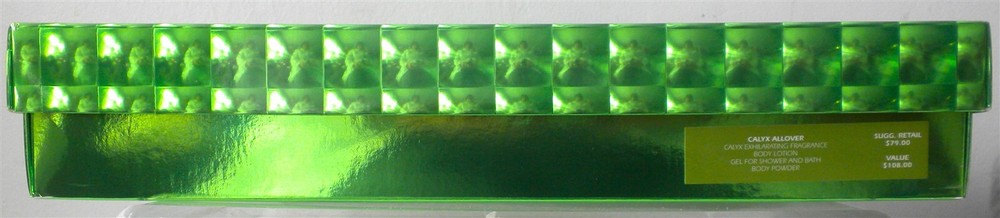 BIGGER PRESCRIPTIVES EMPTY PRETTY SHINY 3D GREEN GIFT KEEPSAKE BOX 13" X9" X2.5"