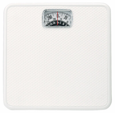 Taylor 20004014EXP White Square Mechanical Bath Scale - Quantity 1