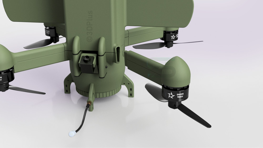 3d printed Ukrainian Sting Interceptor model kit display cosplay white 1/1