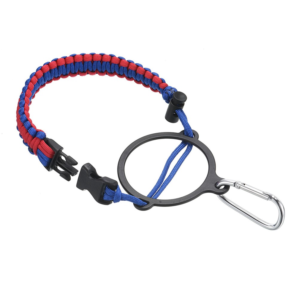 Water Bottle Holder Paracord Handle Strap Carrier Red Blue