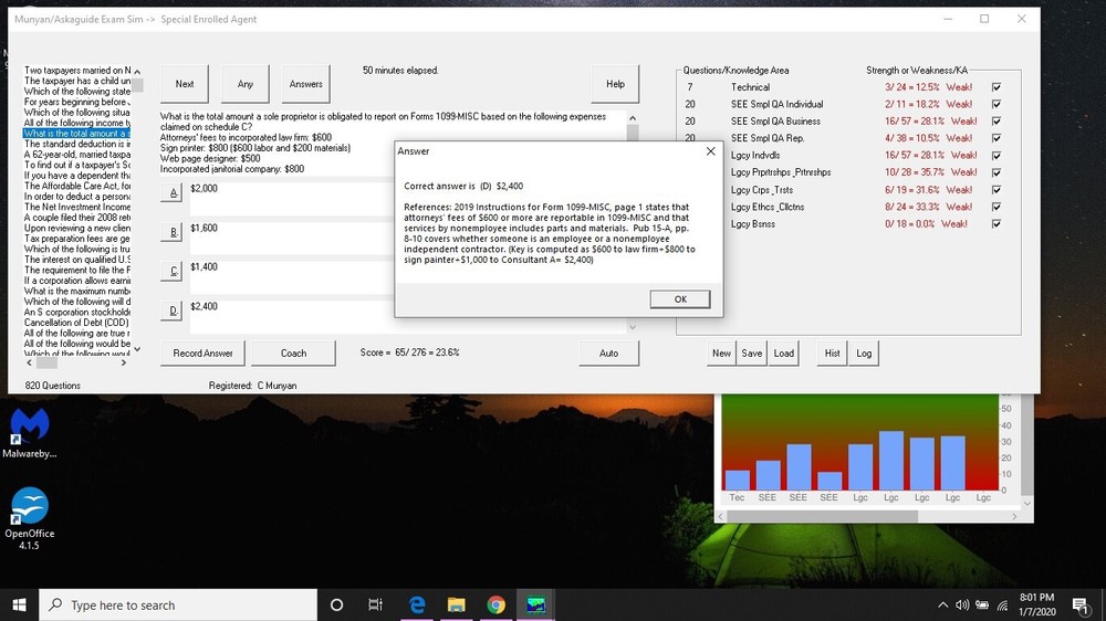 Cert Exam Simulator Software for SEE Enrolled Agent (EA) Review