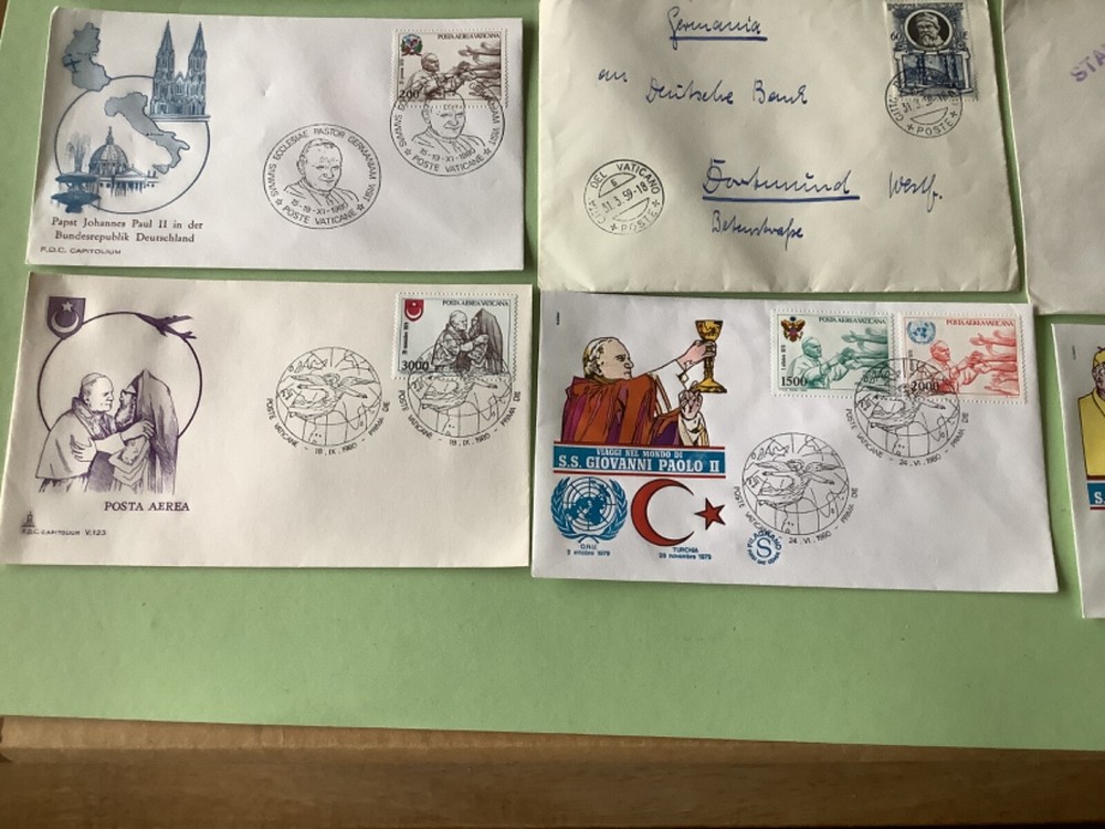 Vatican postal covers 9 item Ref A2005