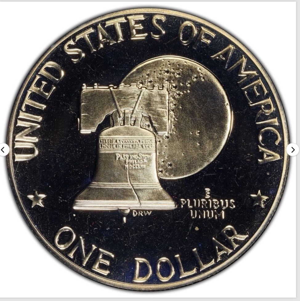 Beautiful Type 2 DCAM PR 68 1976 S Eisenhower IKE Dollar $1 Clad