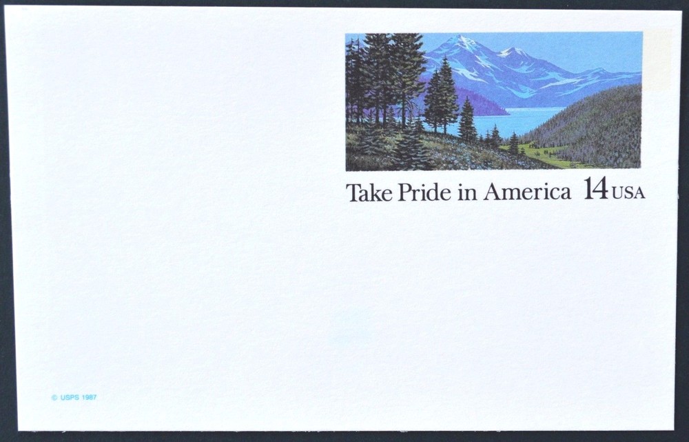1987 US Sc. #UX118 postal card, 14 cent, mint, sharp corners, excellent shape