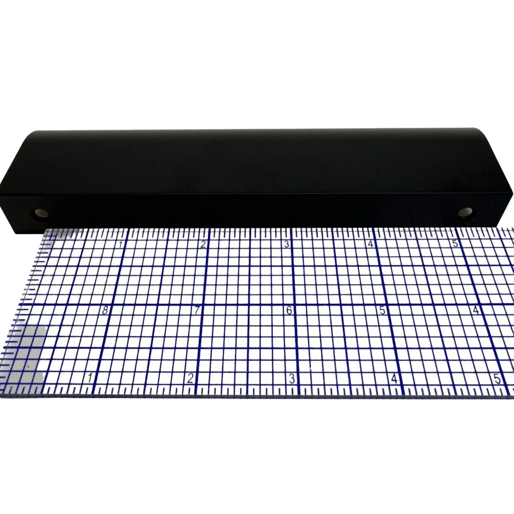 Matte Black Finger Edge Pull 6" Kitchen Cabinet Door Handle Back Mount Drawer