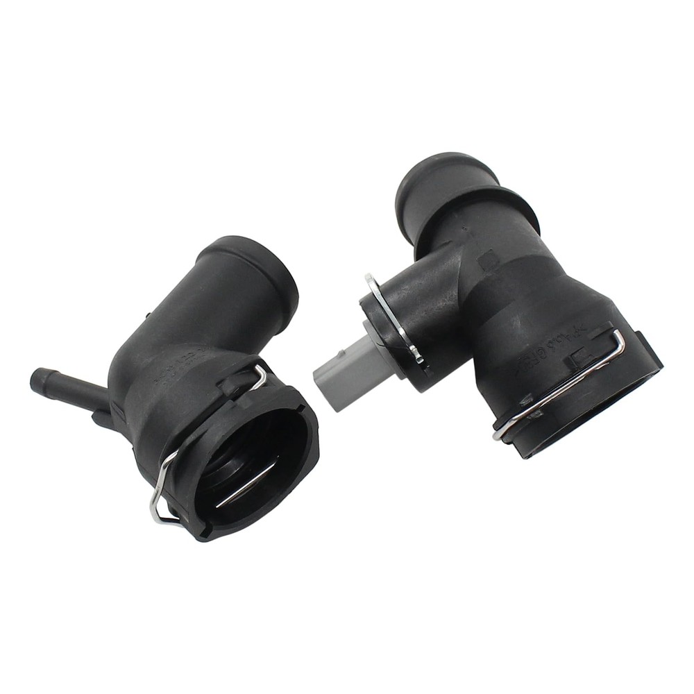 Roneeson Radiator Coolant Upper and Lower Hose Coupling Adapter Black