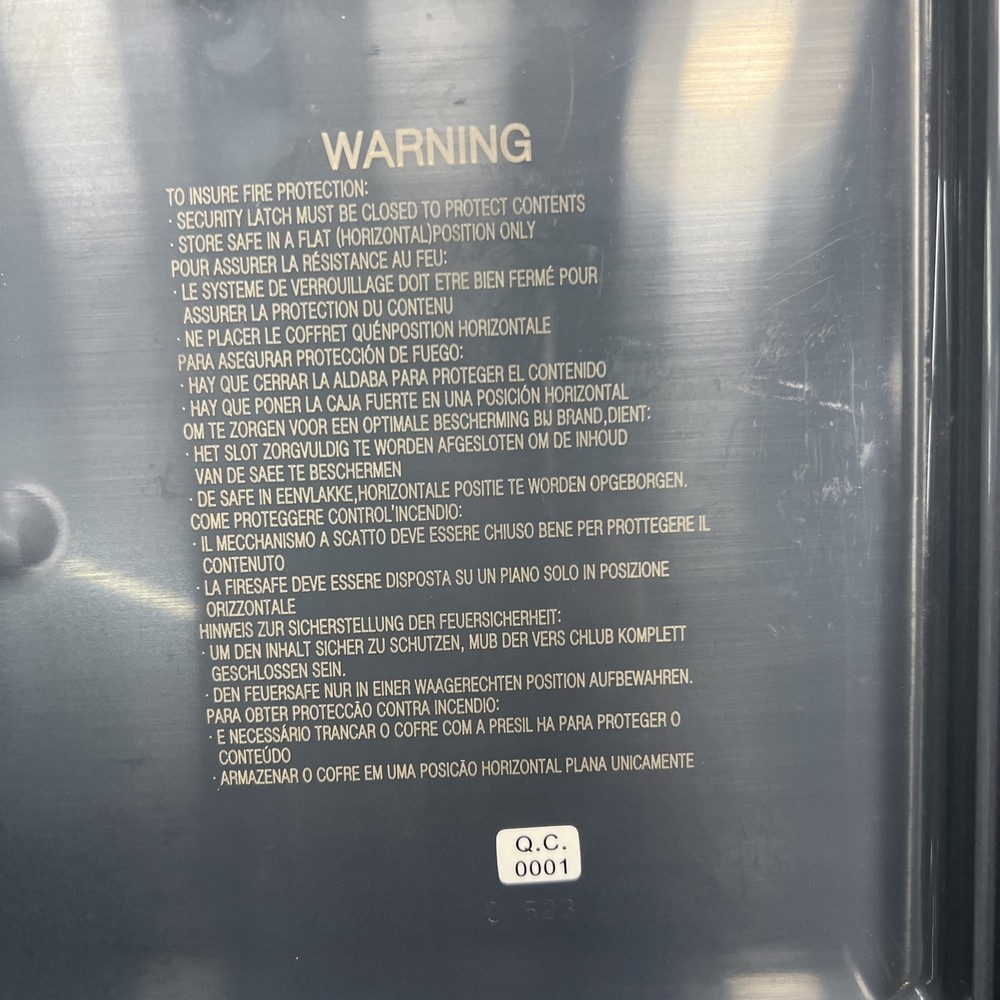 First Alert Fireproof Safe With Lock & 2 Keys