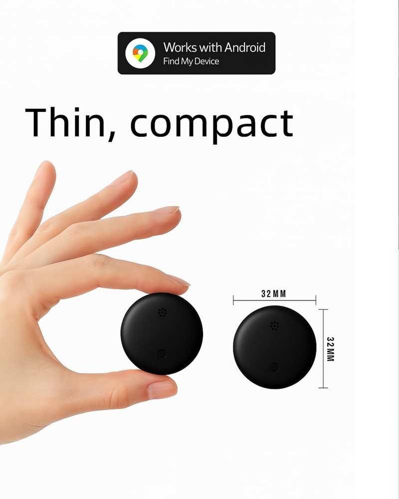 Android Compatible Air Tag - Tracker Tags for Phones, Supports Black