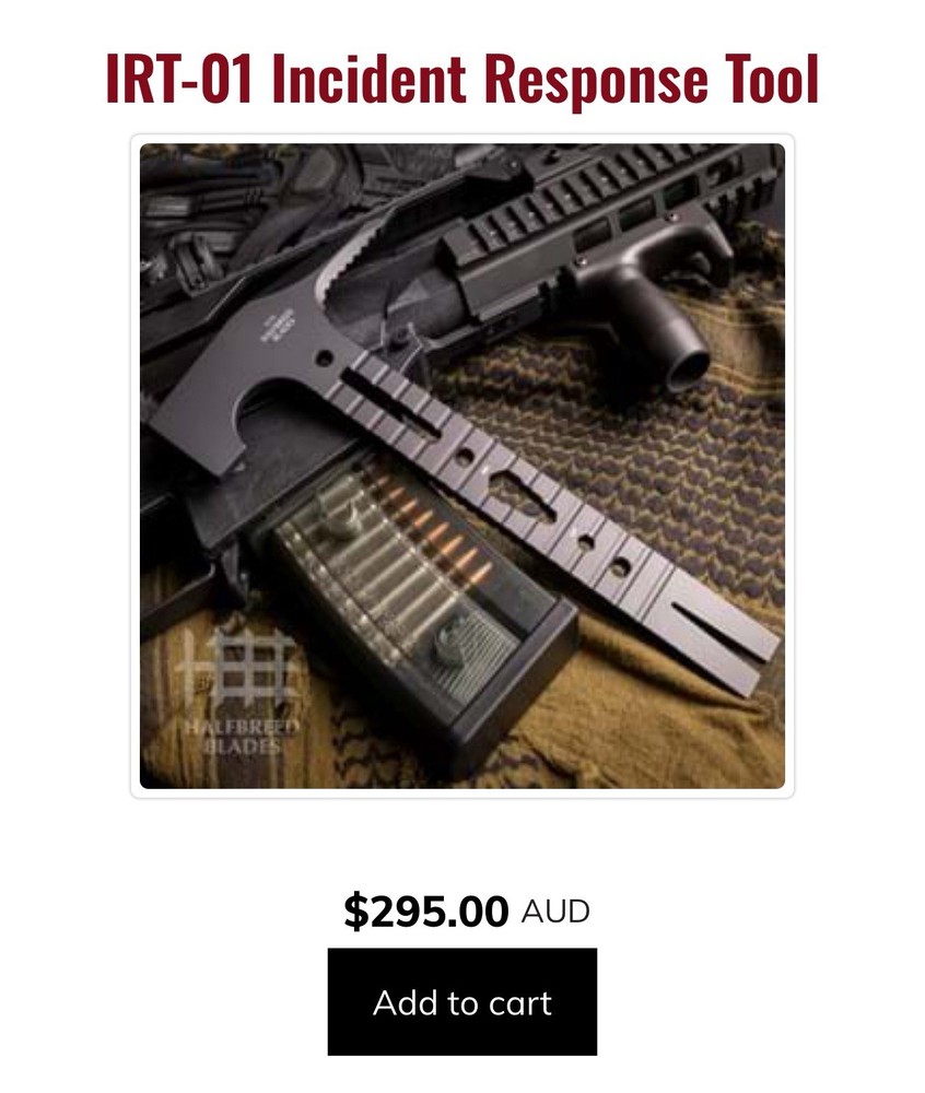 Halfbreed Blades IRT-01 Incident Response Tool 🛠️ (Genuine)