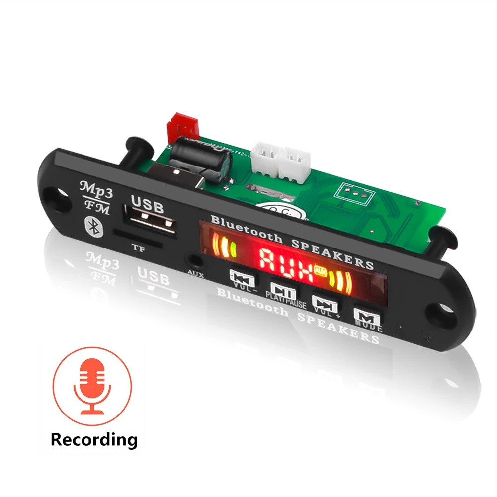 Bluetooth 5.0 2x25W Amplifier MP3 Decoder Board Car Radio Module Music Player